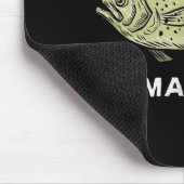 Schwarze Krabben Fischen Art Mousepad (Ecke)