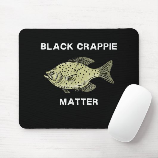 Schwarze Krabben Fischen Art Mousepad (Mit Mouse)