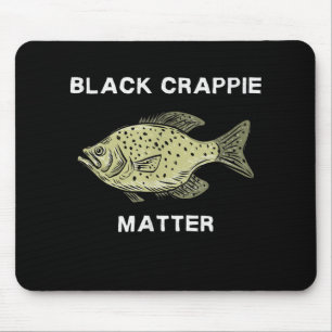 Schwarze Krabben Fischen Art Mousepad