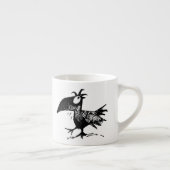 Schwarze Krähe Espressotasse (Rechts)