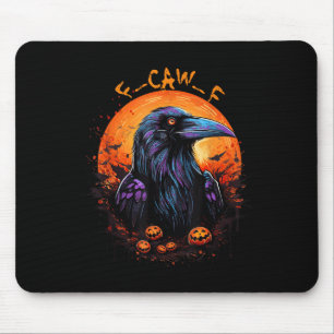 Schwarze Krähe, F-caw-f Lustiger Schwarzer Vogel M Mousepad