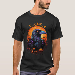 Schwarze Krähe, F-caw-f Lustiger Schwarzer Vogel M T-Shirt