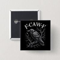 Schwarze Krähe F-Caw-F Lustiger Schwarzer Vogel Mo