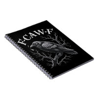 Schwarze Krähe F-Caw-F Lustiger Schwarzer Vogel Mo