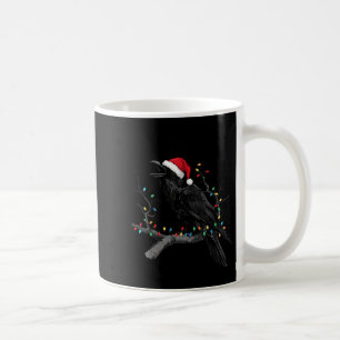 Schwarze Krähe, F-caw-f Lustiger Weihnachts-Rabe-S Kaffeetasse