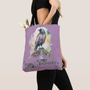 Schwarze Krähe Pastell Hübsch Gruselig Unheimlich Tasche