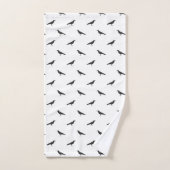 Schwarze Krähen Badezimmer Handtuch Set (Handtuch)