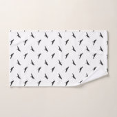 Schwarze Krähen Badezimmer Handtuch Set (Handtuch)