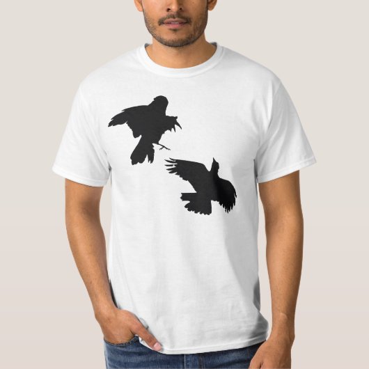 Schwarze Krähen T-Shirt (Vorderseite)