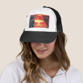 Schwarze Krähen und Nukleare Pilzwolke Truckerkappe (Beispiel)