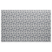 Schwarze Krähen Vögel Grau Gemustert Stoff (Fat Quarter (45,7 x 55,9 cm))