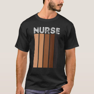Schwarze Krankenschwester für Mädchen Afrikanische T-Shirt