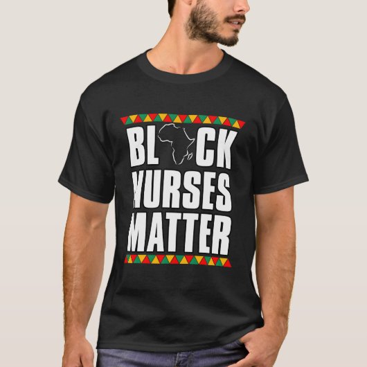 Schwarze Krankenschwester mit gleichberechtigtem G T-Shirt (Vorderseite)