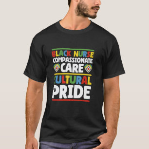 Schwarze Krankenschwester Mitfühlende Pflege, Afro T-Shirt