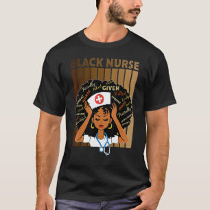 Schwarze Krankenschwester Schwarze Mädchen Magie S T-Shirt