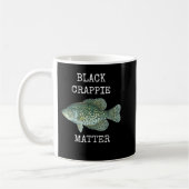 SCHWARZE KRAPPIE-MATERIE KAFFEETASSE (Links)
