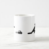 schwarze kräuselnikone kaffeetasse (Mittel)