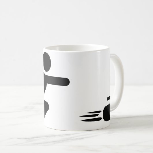 schwarze kräuselnikone kaffeetasse (VorderseiteRechts)