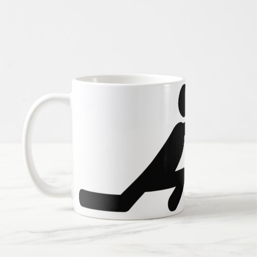 schwarze kräuselnikone kaffeetasse (Links)