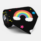 Schwarze Krawatte (Gerollt)