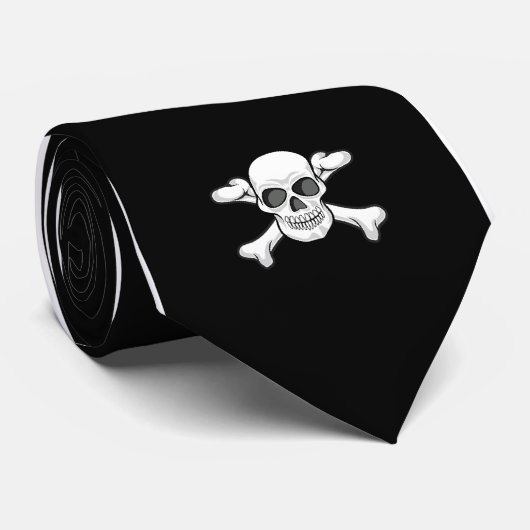 Schwarze Krawatte (Gerollt)