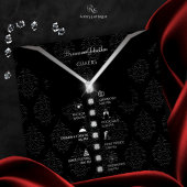 Schwarze Krawatte Diamond Timeline Card Einladung