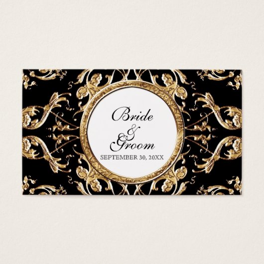 Schwarze Krawatte Elegance 2 - Gastgeschenk Hochze (Vorderseite)