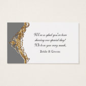 Schwarze Krawatte Elegance 2 - Gastgeschenk Hochze (Rückseite)