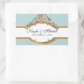 Schwarze Krawatte Elegance 2, Golden Matching Stic Rechteckiger Aufkleber (Tasche)