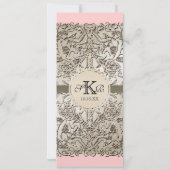 Schwarze Krawatte Elegance, Champagner Silberhochz Einladung (Rückseite)