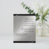 Schwarze Krawatte Elegance, Empfang Einladungen (Stehend Vorderseite)