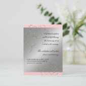 Schwarze Krawatte Elegance, Empfang Einladungen (Stehend Vorderseite)