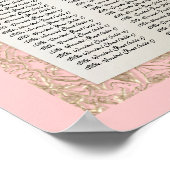 Schwarze Krawatte Elegance - Empfang Table Seekart Poster (Ecke)