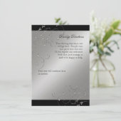 Schwarze Krawatte Elegance, Fahrtrichtung Hotel In Begleitkarte (Stehend Vorderseite)