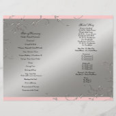 Schwarze Krawatte Elegance, Silberhochzeitprogramm (Rückseite)