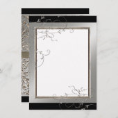 Schwarze Krawatte Elegance, vielen Dank für Ihre A Dankeskarte (Vorne/Hinten)