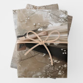 Schwarze Krawatte Elegant Moody Heavy Weight Decou Geschenkpapier Set (Beispiel)