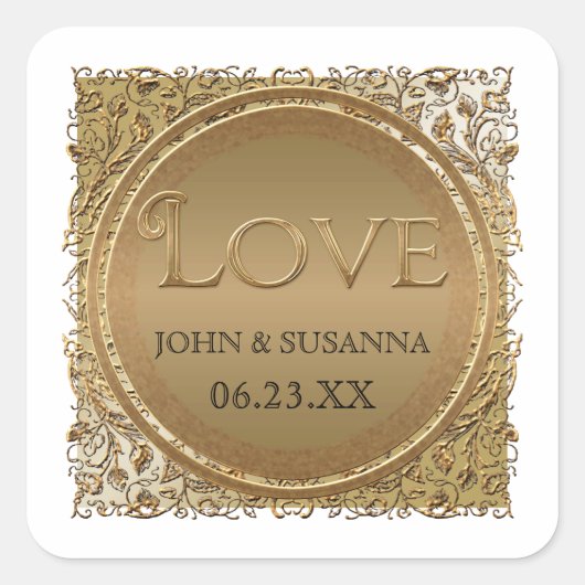 Schwarze Krawatte Elegante, Polterabend Sticker od (Vorderseite)