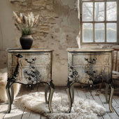 Schwarze Krawatte, elegantes Frauenportrait & Blum Seidenpapier