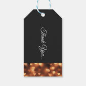 Schwarze Krawatte Geschenkanhänger (Vorderseite)
