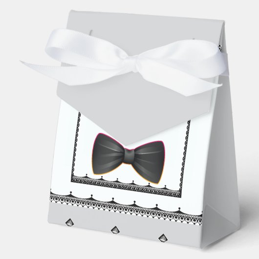 Schwarze Krawatte Geschenkschachtel (Vorderseite)