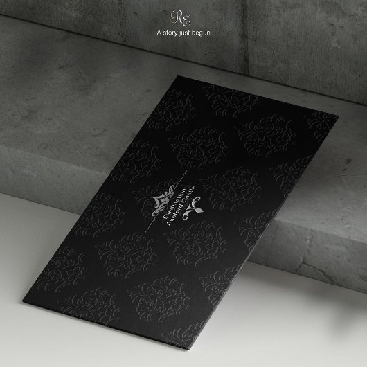 Schwarze Krawatte Hochzeitsziel Save the Date