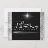 Schwarze Krawatte Save the Date (Vorderseite)