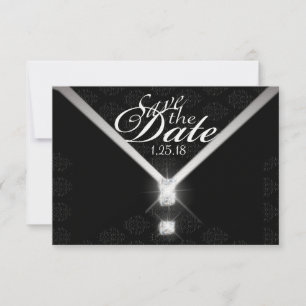 Schwarze Krawatte Save the Date