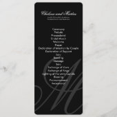 Schwarze Krawatte | Schwarz-Weiß | Programm (Vorderseite)