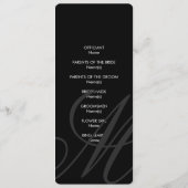 Schwarze Krawatte | Schwarz-Weiß | Programm (Rückseite)