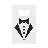 Schwarze Krawatte - Tuxedo Bacherlor Party Geldbeutel Flaschenöffner (Vorderseite)