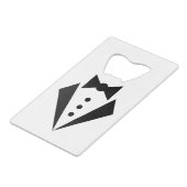 Schwarze Krawatte - Tuxedo Bacherlor Party Geldbeutel Flaschenöffner (Rückseite Schrägansicht)