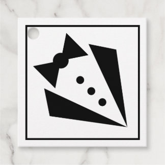 Schwarze Krawatte - Tuxedo Bacherlor Party Geschenkanhänger