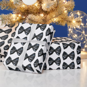 Schwarze Krawatte Weihnachten Geschenkpapier